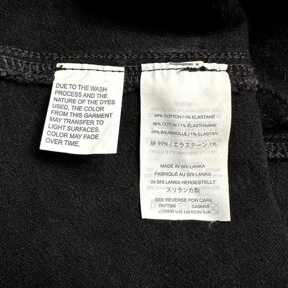 Madewell Utility Black Denim Zip Up Mini Skirt Size 23 - Picture 5 of 9